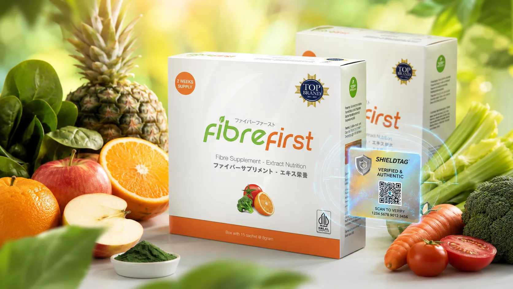 FibreFirst: Suplemen Serat Premium dengan Jaminan Keaslian Shieldtag