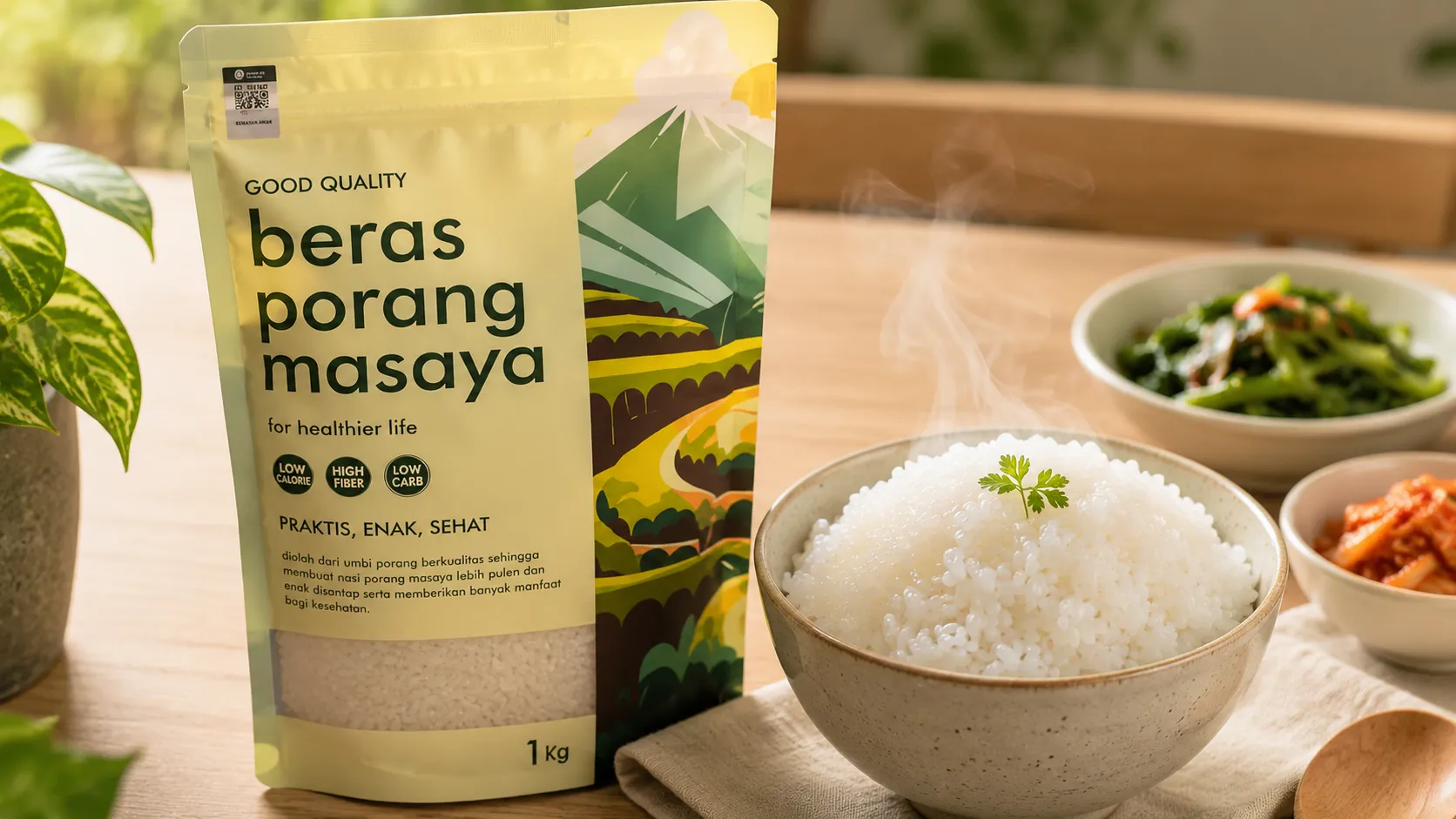 Beras Porang Masaya: Nasi Sehat Rendah Kalori yang Kini Terjamin Keasliannya